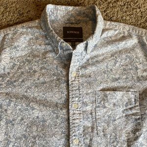 Bonobos Floral Button Down Shirt Large Slim Fit